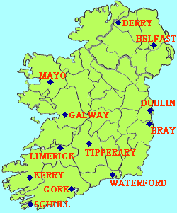 アイルランド地図